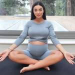 Amy Jackson does yoga amid nature