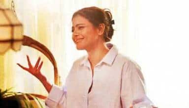 Kajol shared a picture to match and reveal her mood.