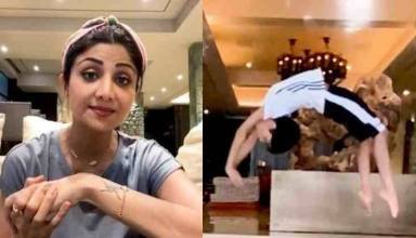 शिल्पा शेट्टी का बेटा वियान, वीडियो में दिखाए करतब